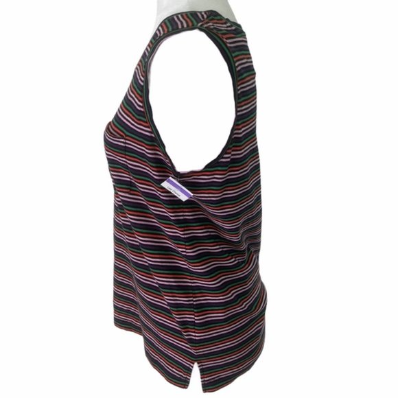 Madewell One Pocket Stripe Muscle Tank Top Medium - Picture 4 of 8